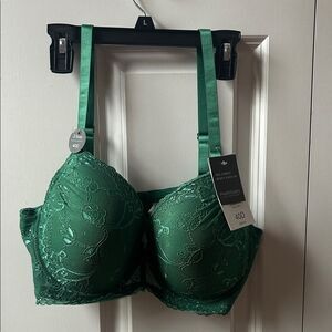 Parisian Intimates Green Lace Bra Size 40D New with Tags
